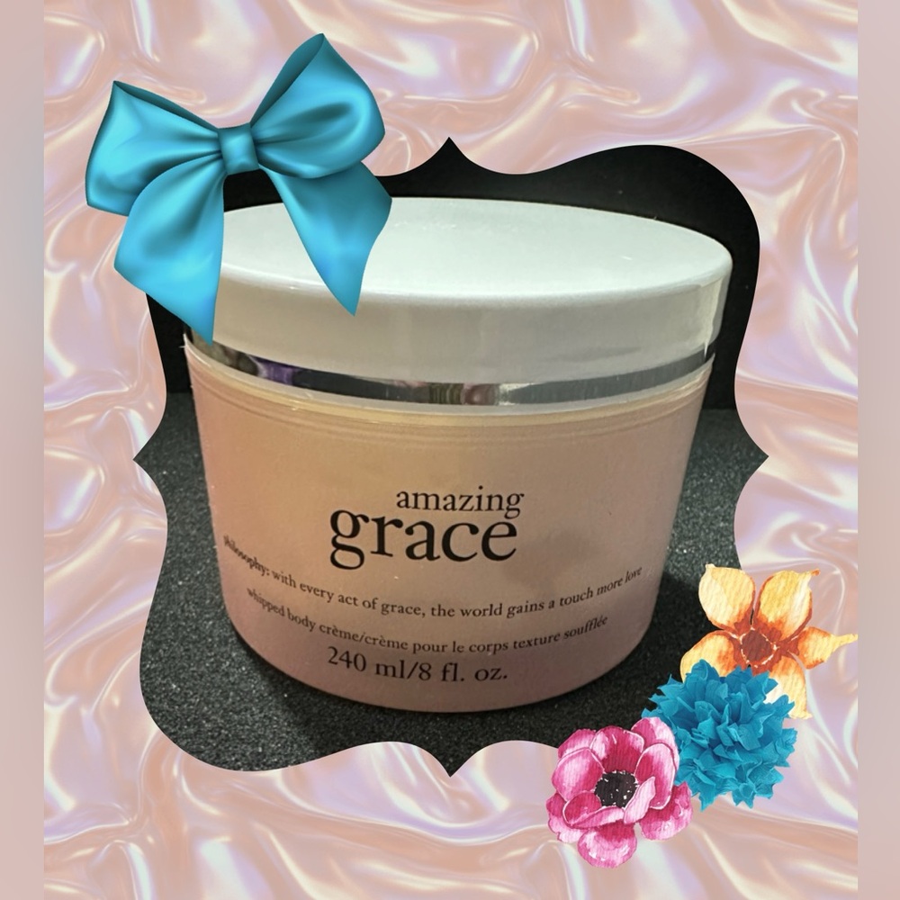 🌷 Amazing Grace, Philosophy. Whipped Body Crème. 8 oz. Jar